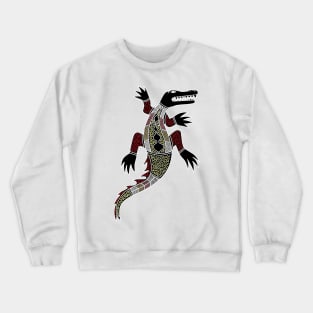 Aboriginal Art - Croc Single Crewneck Sweatshirt